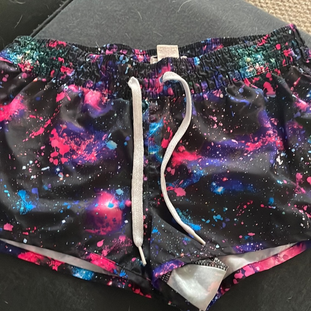Women’s galaxy athletic shorts